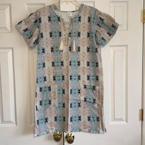 Laura Park colorful cotton dress size medium.